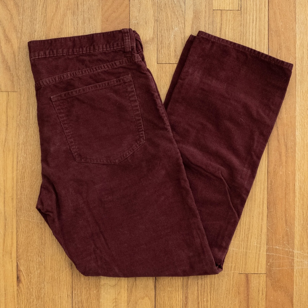 Men J. Crew Corduroy Pants Straight Fit 33x30